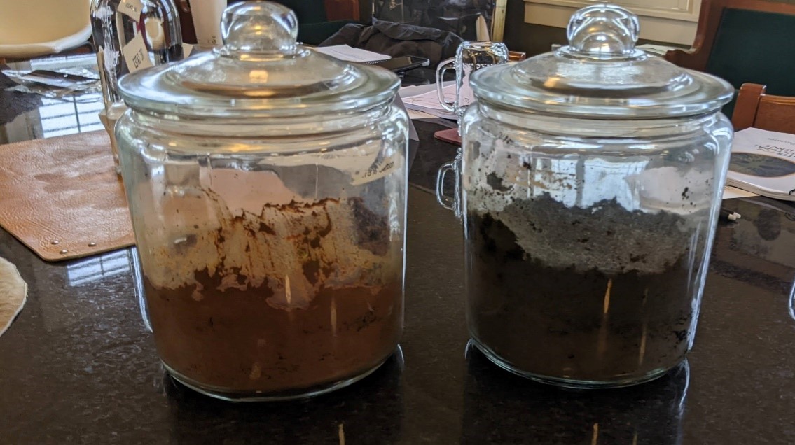 soil samples at white oak pastures
