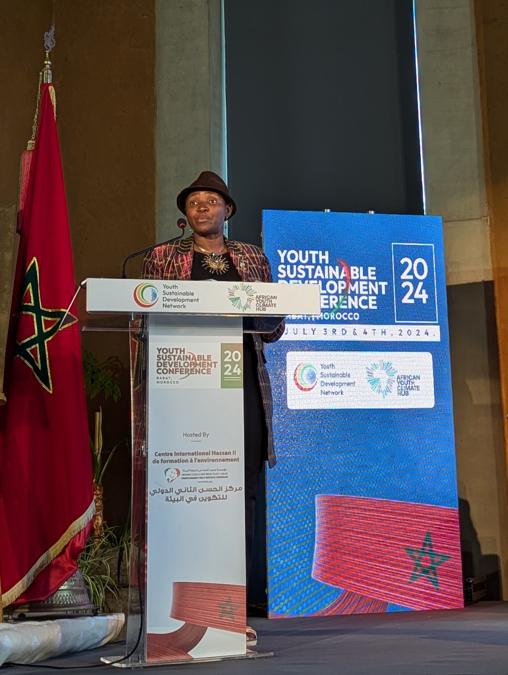 Princess Djigma sharing her insights on opening day of the conference