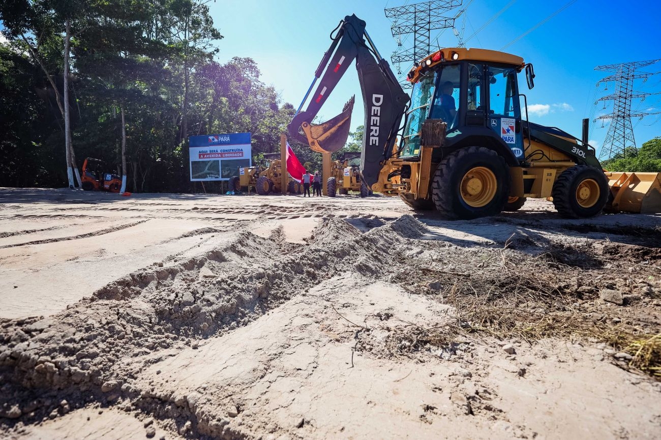 Construction for Avenida Liberdade began in the Terra Firme neighborhood (Photo: Bruno Cecim / Ag.Pará)